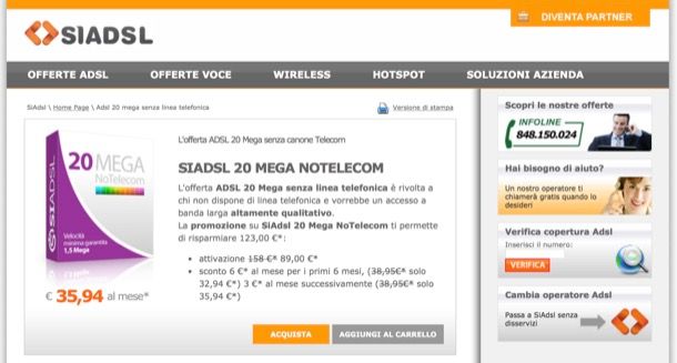 Quale operatore solo ADSL scegliere | Salvatore Aranzulla