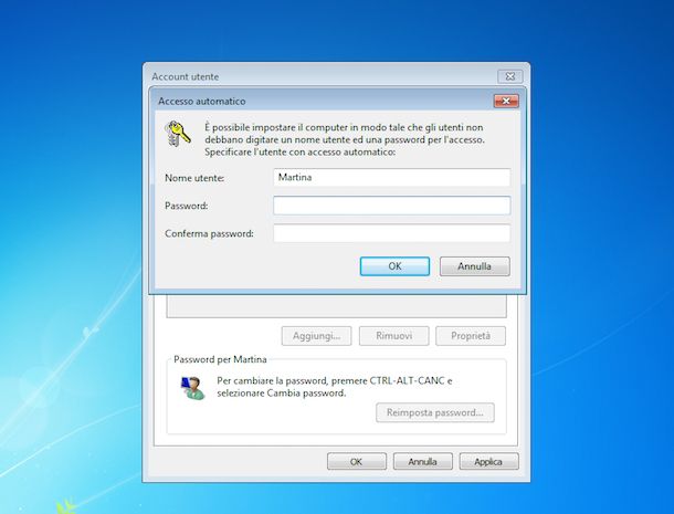 Screenshot di Windows 7