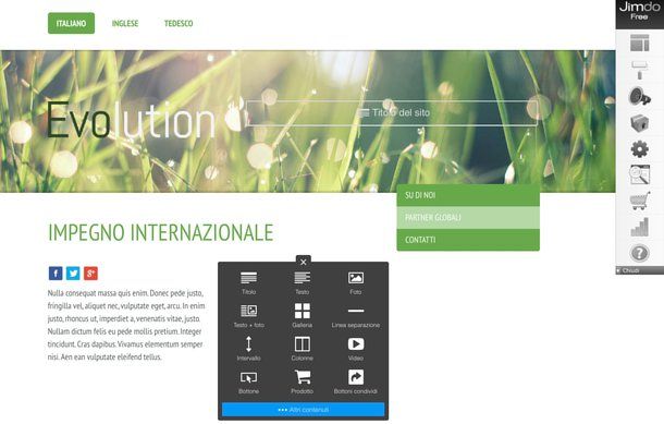 fare un sito web