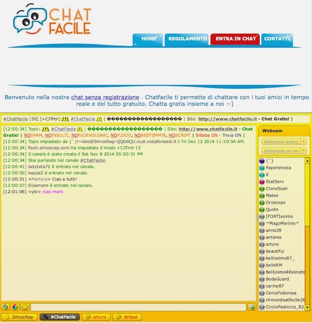 chat nella tua città