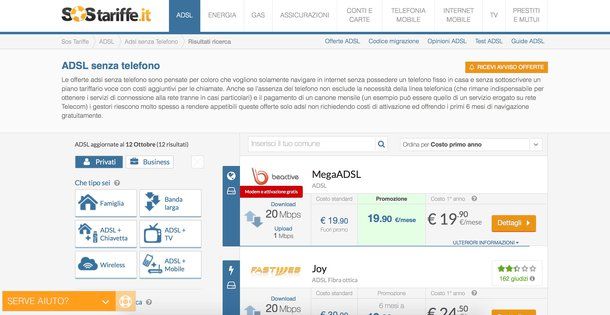 Internet senza linea telefonica fissa | Salvatore Aranzulla
