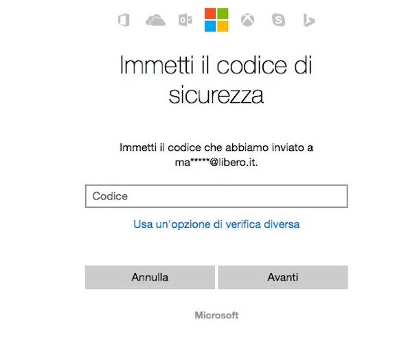 Screenshot o di Outlook