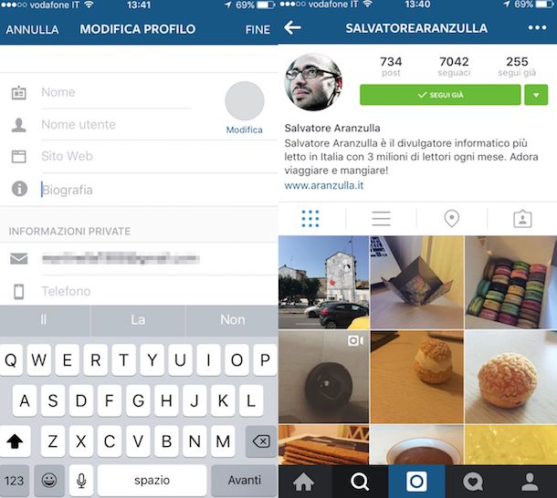 Come ufficializzare un profilo Instagram Salvatore Aranzulla
