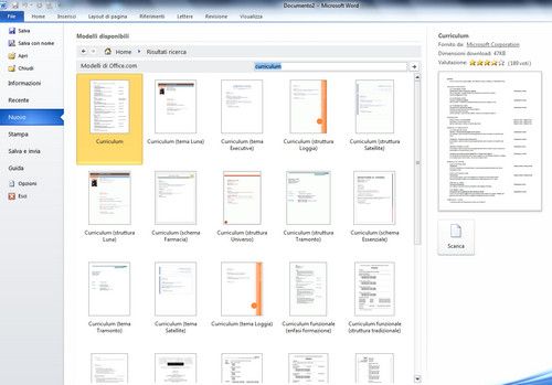 come fare curriculum vitae italiano