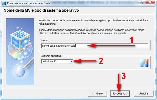 Creazione macchina virtuale