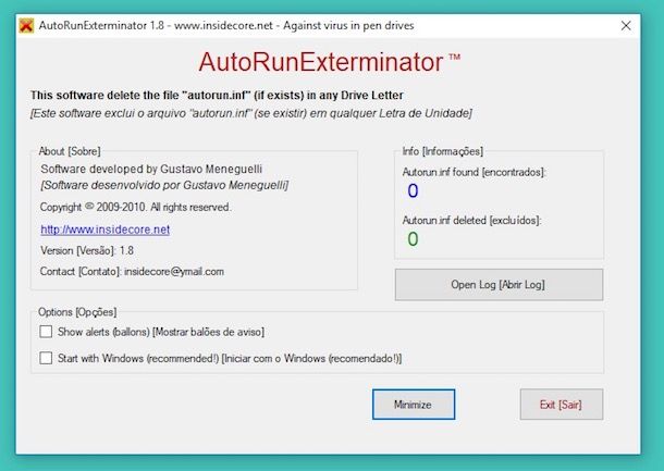 Disabilitare l'avvio automatico delle chiavette USB