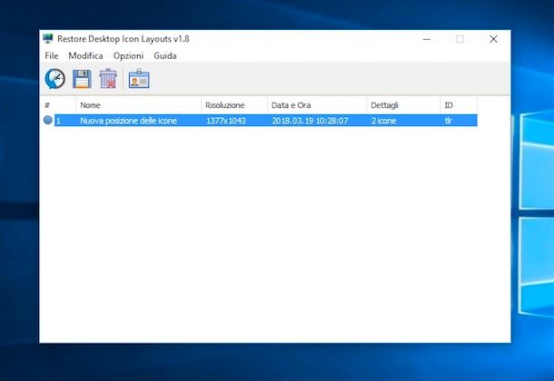 Come bloccare posizione icone su Desktop