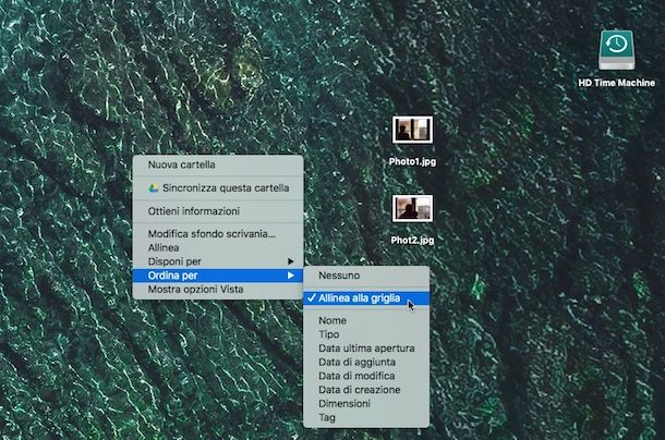 Come bloccare posizione icone su Desktop