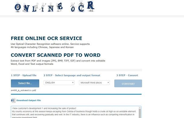 programma per modificare documenti scannerizzati