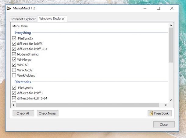 Eliminare le voci inutili dal menu che si apre con il tasto destro del mouse