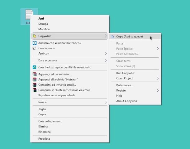 Come copiare o spostare file e cartelle da una cartella ad un'altra 