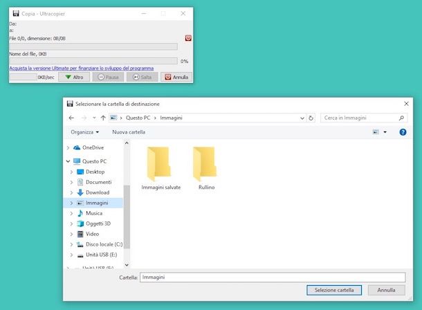 Come copiare o spostare file e cartelle da una cartella ad un'altra 