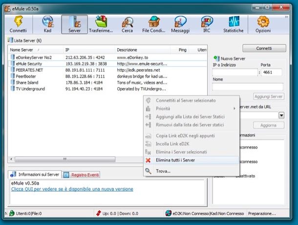 da emule con fastweb