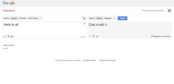 Traduzione Italiano Francese Ciao