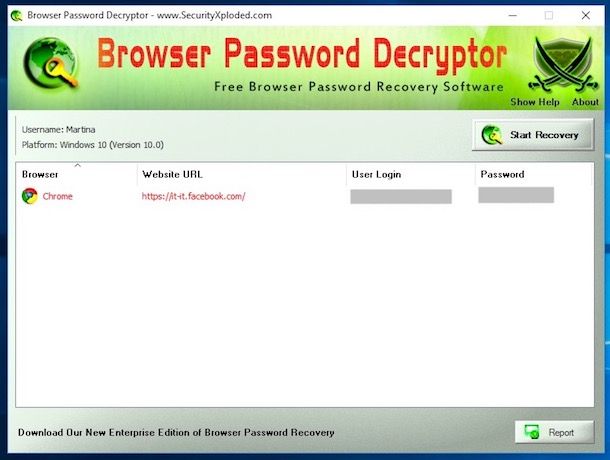 Come rubare le password del browser