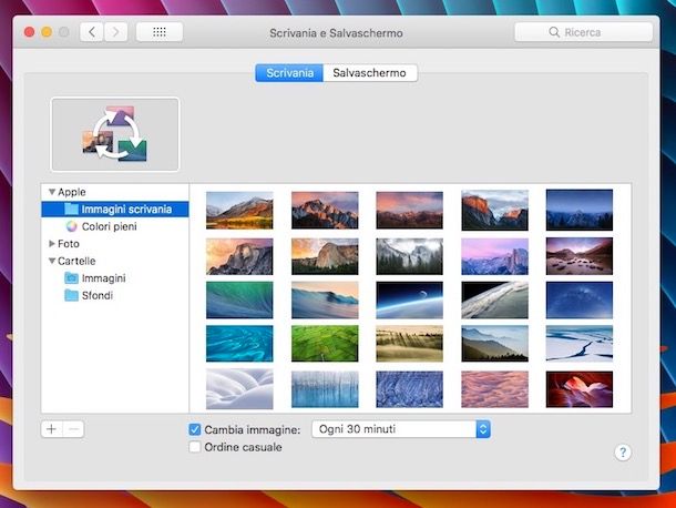 Come cambiare lo sfondo del Desktop in automatico