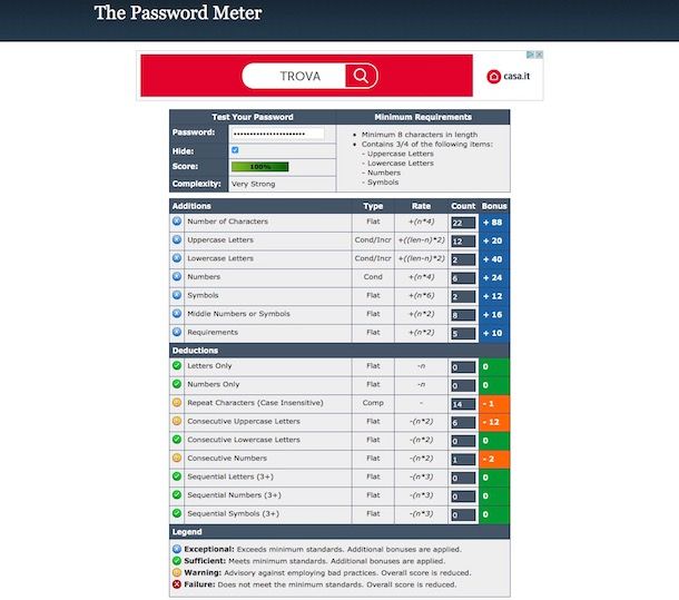 Come fare una password sicura