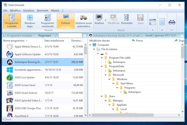 Come disinstallare un programma dal PC