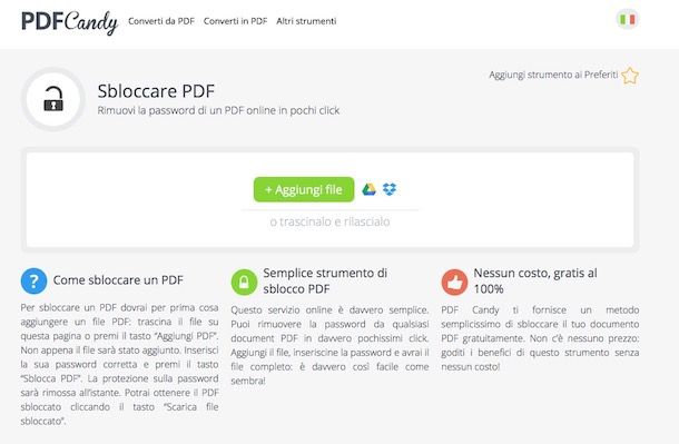 Come sproteggere un PDF