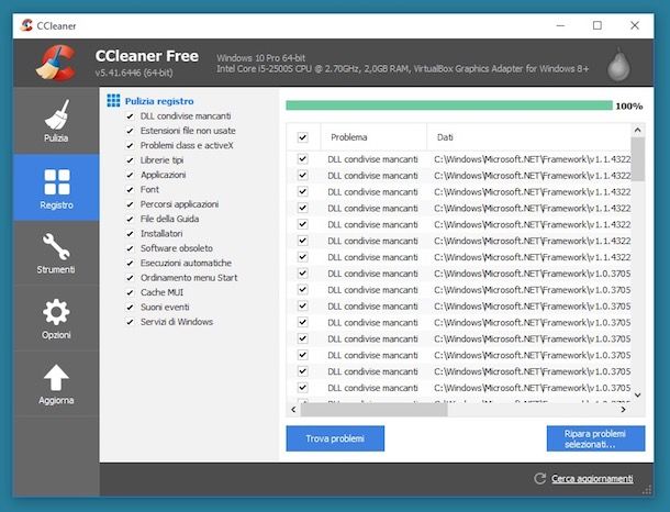 Come pulire registro di sistema di Windows