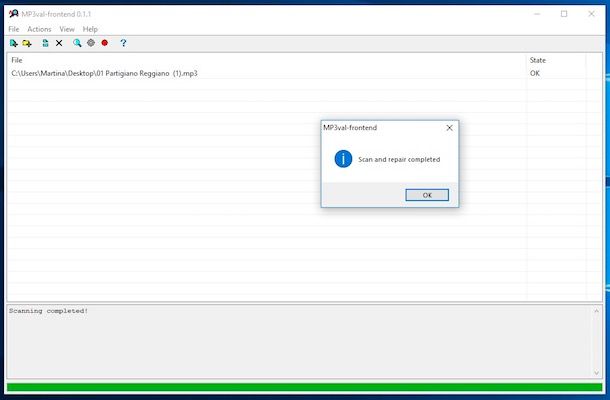 Riparare file MP3 danneggiati