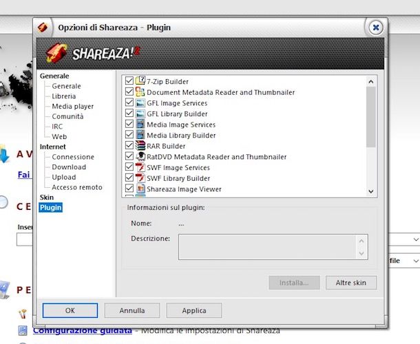 Shareaza: scaricare e configurare Shareaza in Italiano