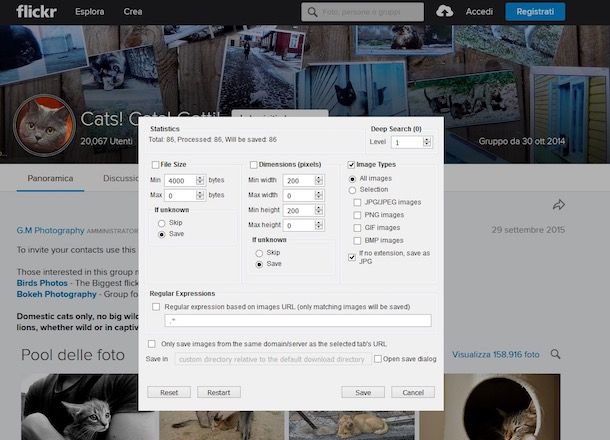 Come scaricare foto da Flickr
