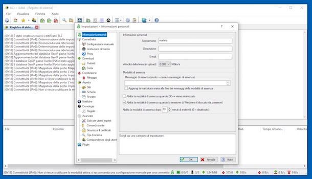 DC++, scaricare e configurare DC++ in Italiano