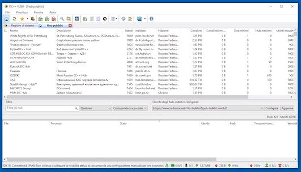 DC++, scaricare e configurare DC++ in Italiano