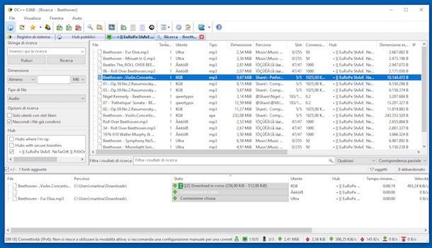 DC++, scaricare e configurare DC++ in Italiano