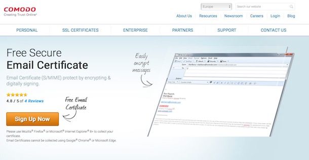 Come cifrare email 