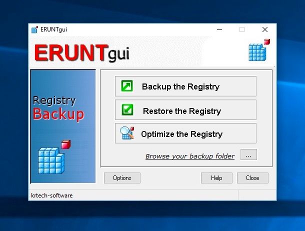 Come eseguire un backup del registro di sistema 