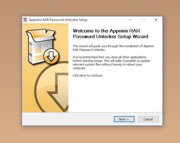 Come rimuovere la password da file RAR