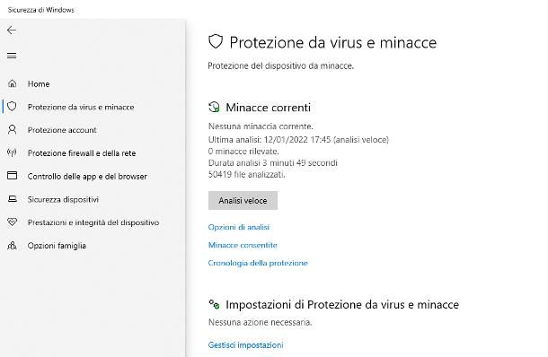 Antivirus gratis per Windows