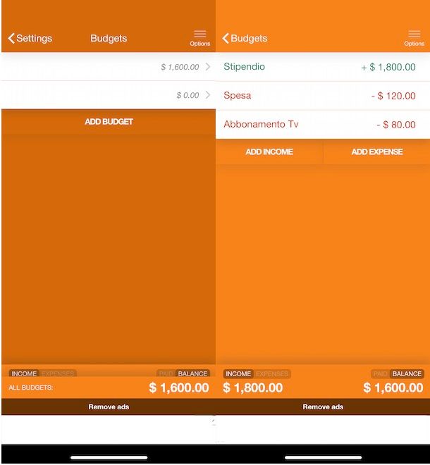 App per fare bilancio familiare