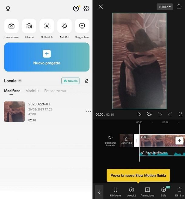 Come creare video su TikTok CapCut