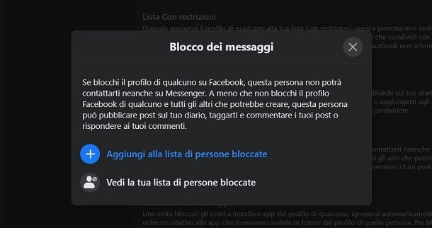 Come bloccare Facebook Messenger