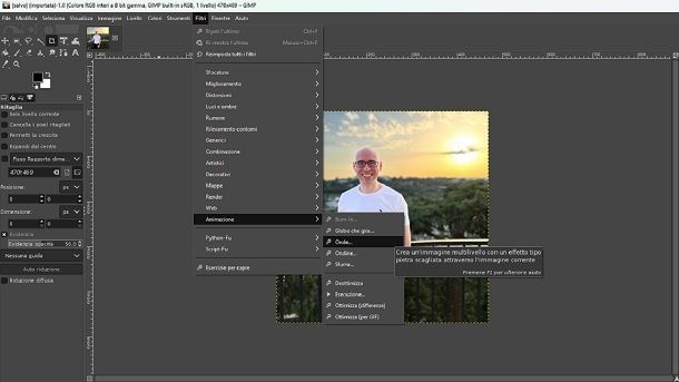 Come applicare effetti speciali alle foto su PC GIMP