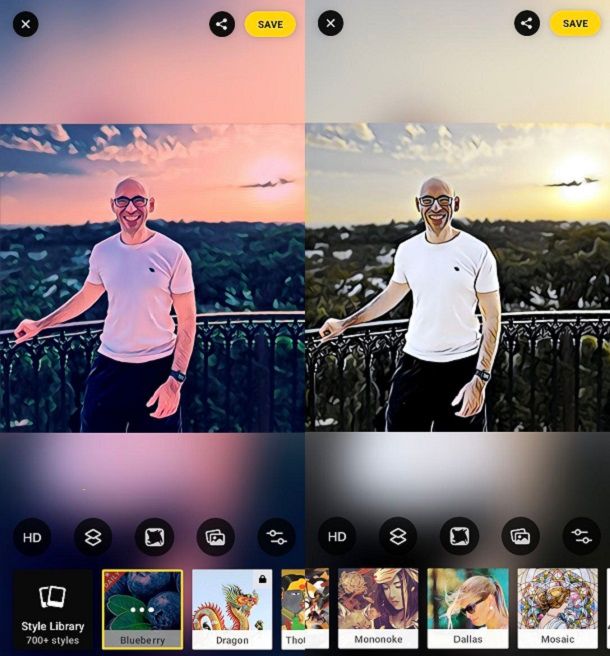 Altre app per applicare effetti speciali alle foto Prisma