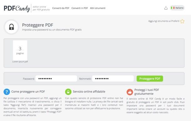 Come proteggere un file PDF