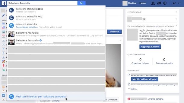 Come cercare persone su Facebook