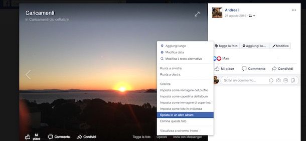 Come creare album su Facebook con foto già caricate