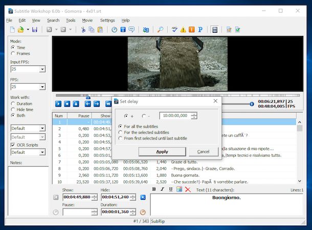 how to output video in subtitle workshop