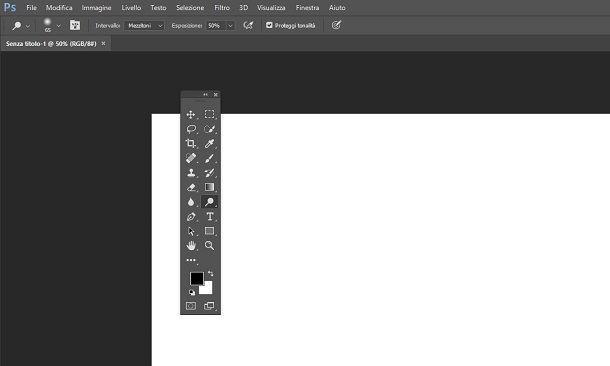 Barra degli strumenti di Photoshop