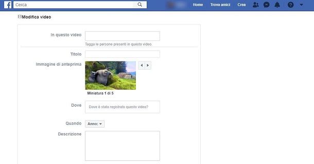 Come aggiungere un tag a un video su Facebook da PC