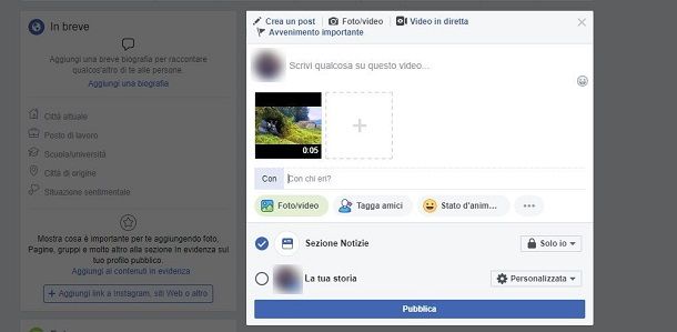 Come taggare un video su Facebook da PC