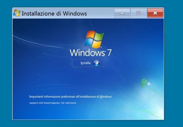 Come installare Windows 7 su Vista