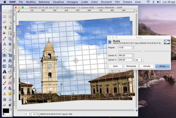 Strumento ruota di GIMP