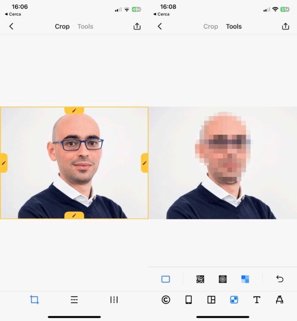 Censurare una foto su iPhone