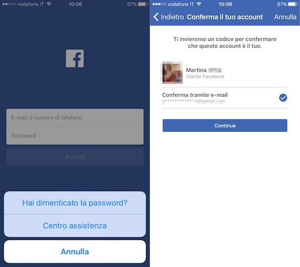 Risalire alla password di Facebook da smartphone e tablet